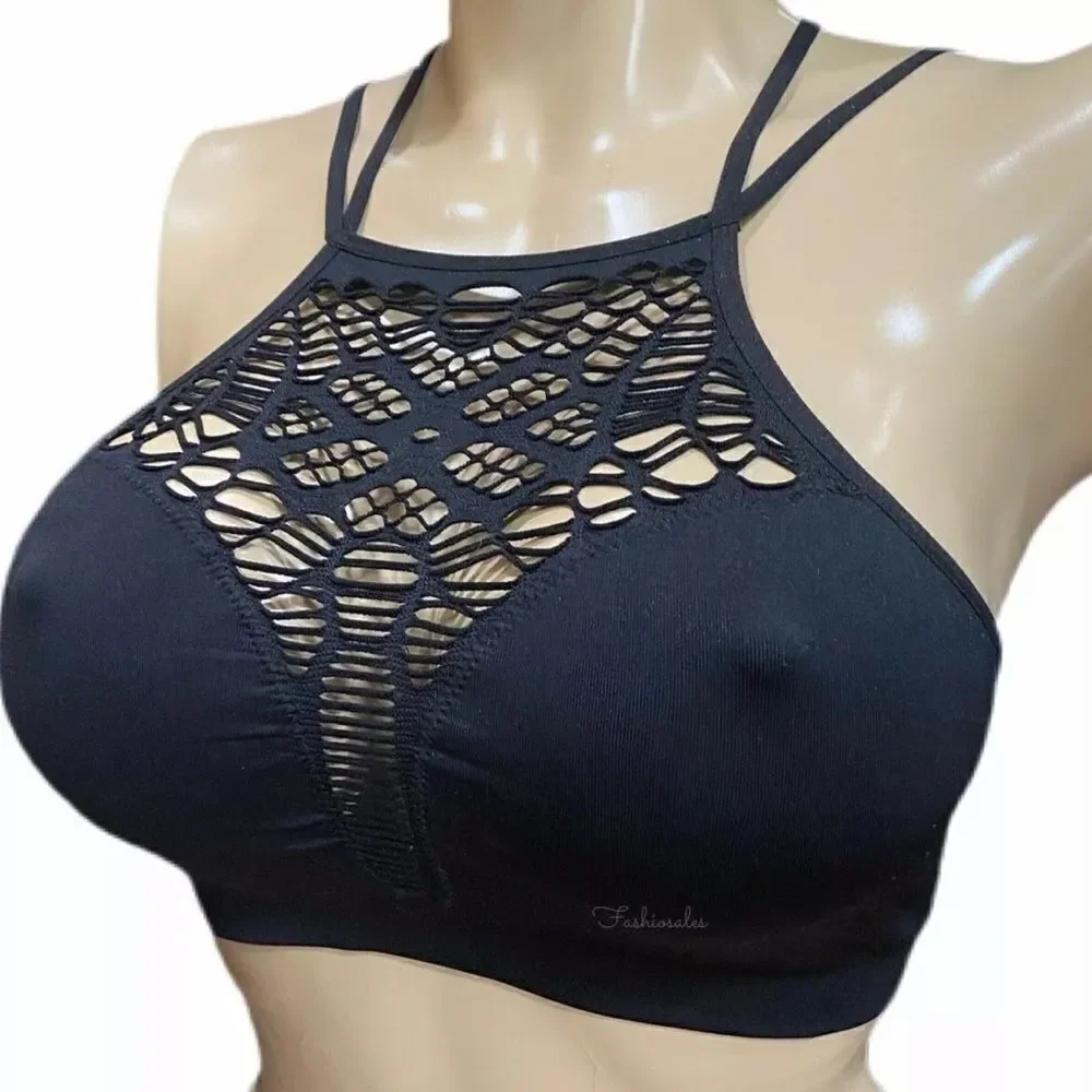 Victoria’s Secret high neck Seamless Cutout bralette bra